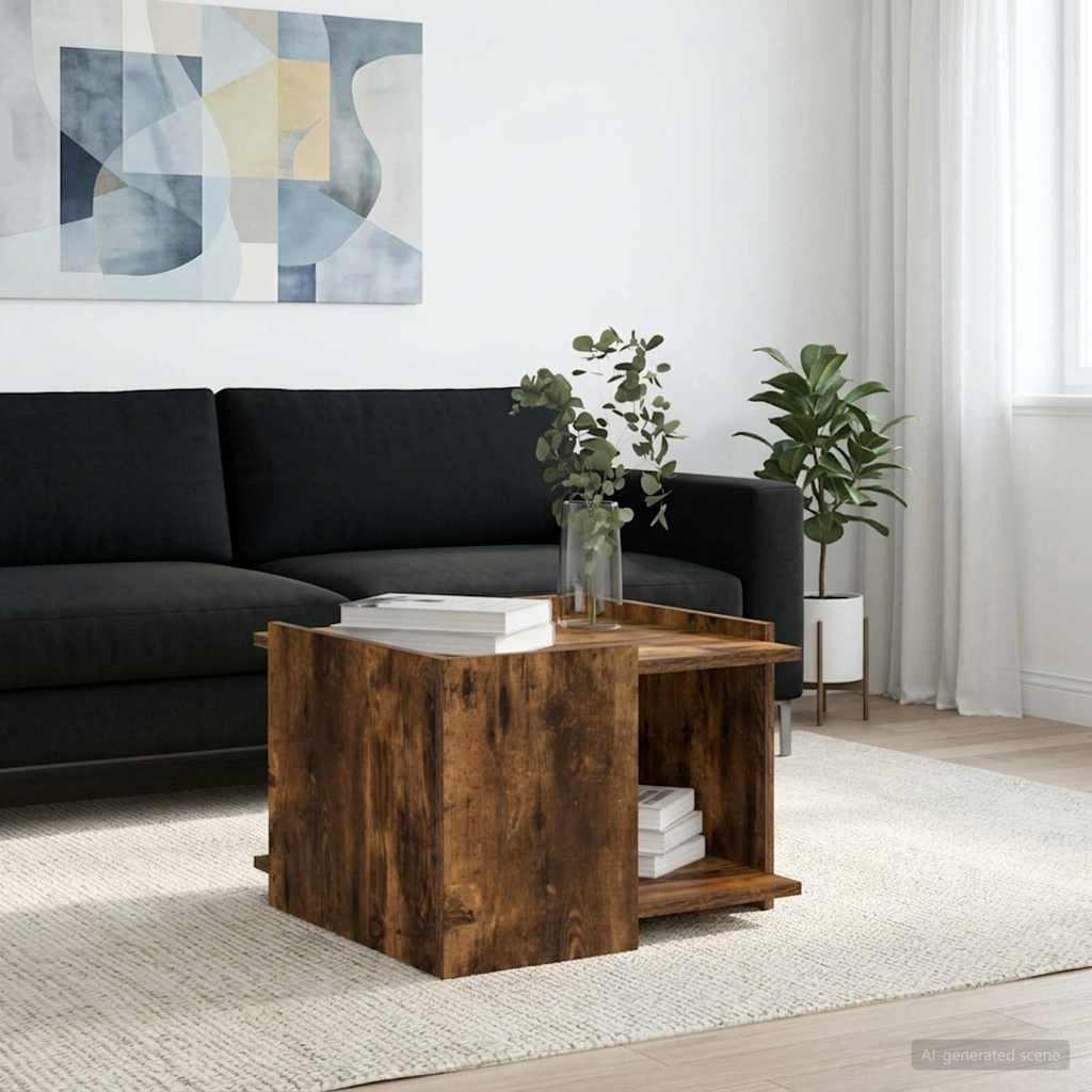 Tavolino da salotto Rovere Fumo 50,5 x 50 x 33 cm | homemem39