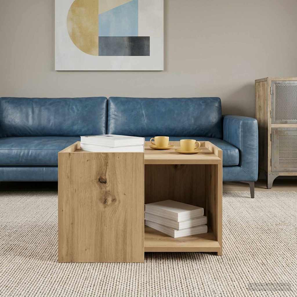 Tavolino da salotto Rovere Artigianale 50,5 x 50 x 33 cm | homemem39