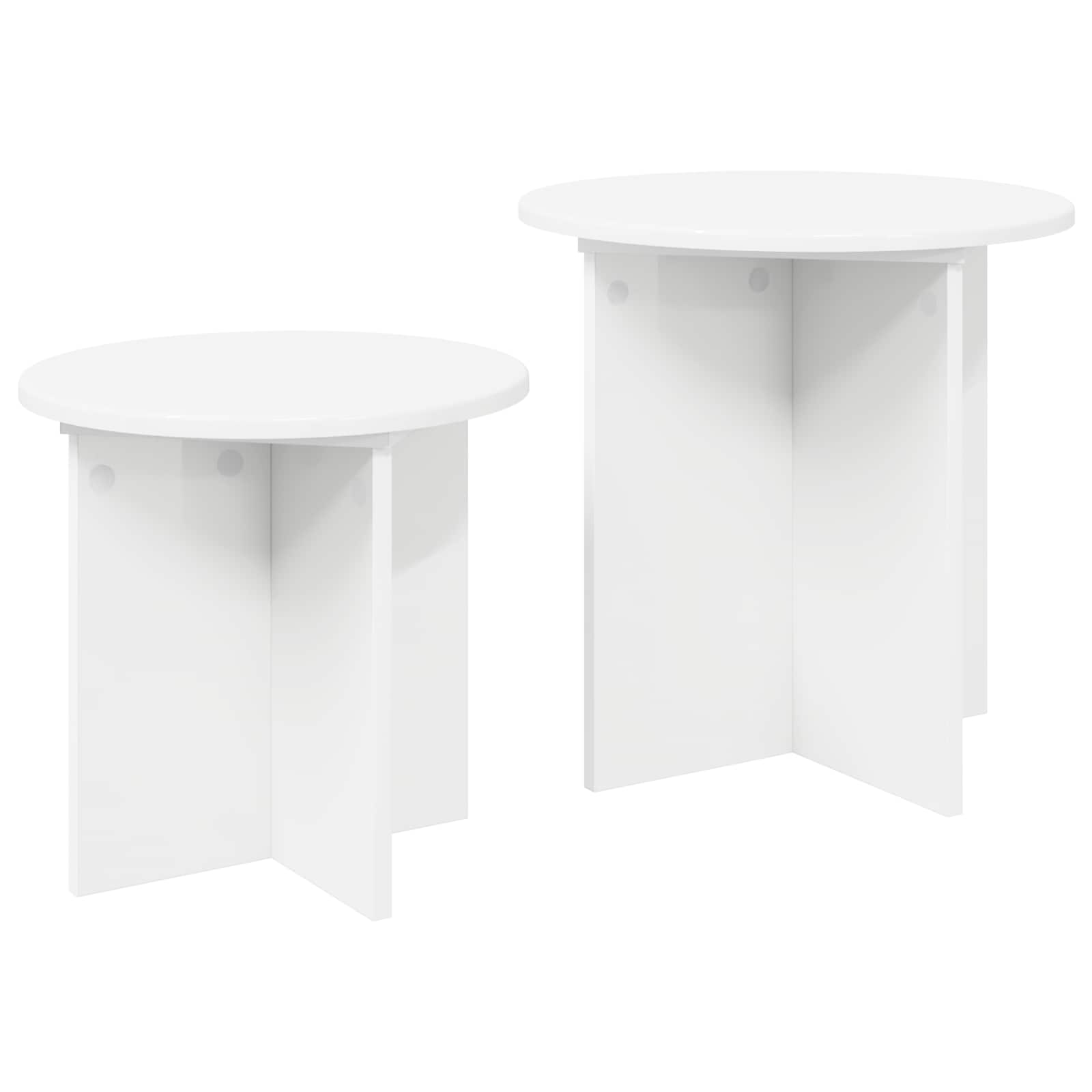 Set tavolini con archiviazione 2 pcs Legno ingegnerizzato | homemem39