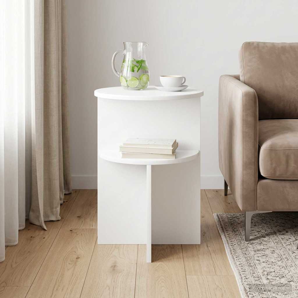 Tavolo laterale Bianco Ø 39,5 x 55 cm Legno ingegnerizzato | homemem39