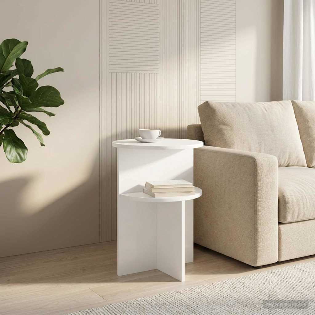 Tavolo laterale Bianco Ø 39,5 x 55 cm Legno ingegnerizzato | homemem39