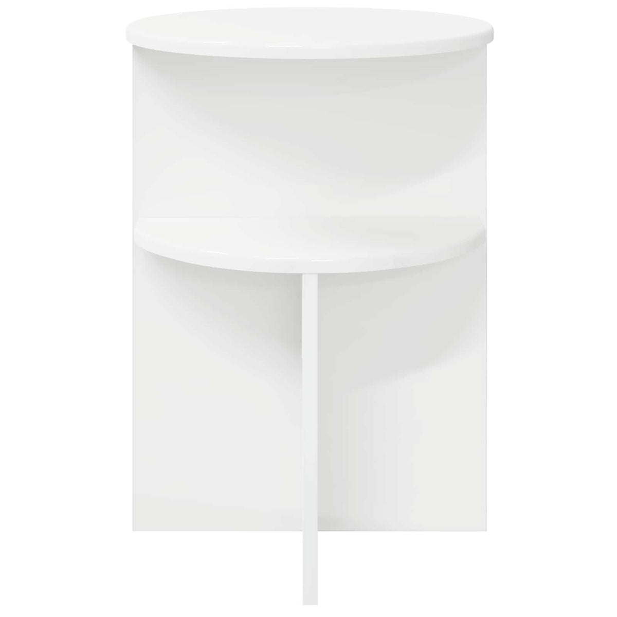 Tavolo laterale Bianco Ø 39,5 x 55 cm Legno ingegnerizzato
