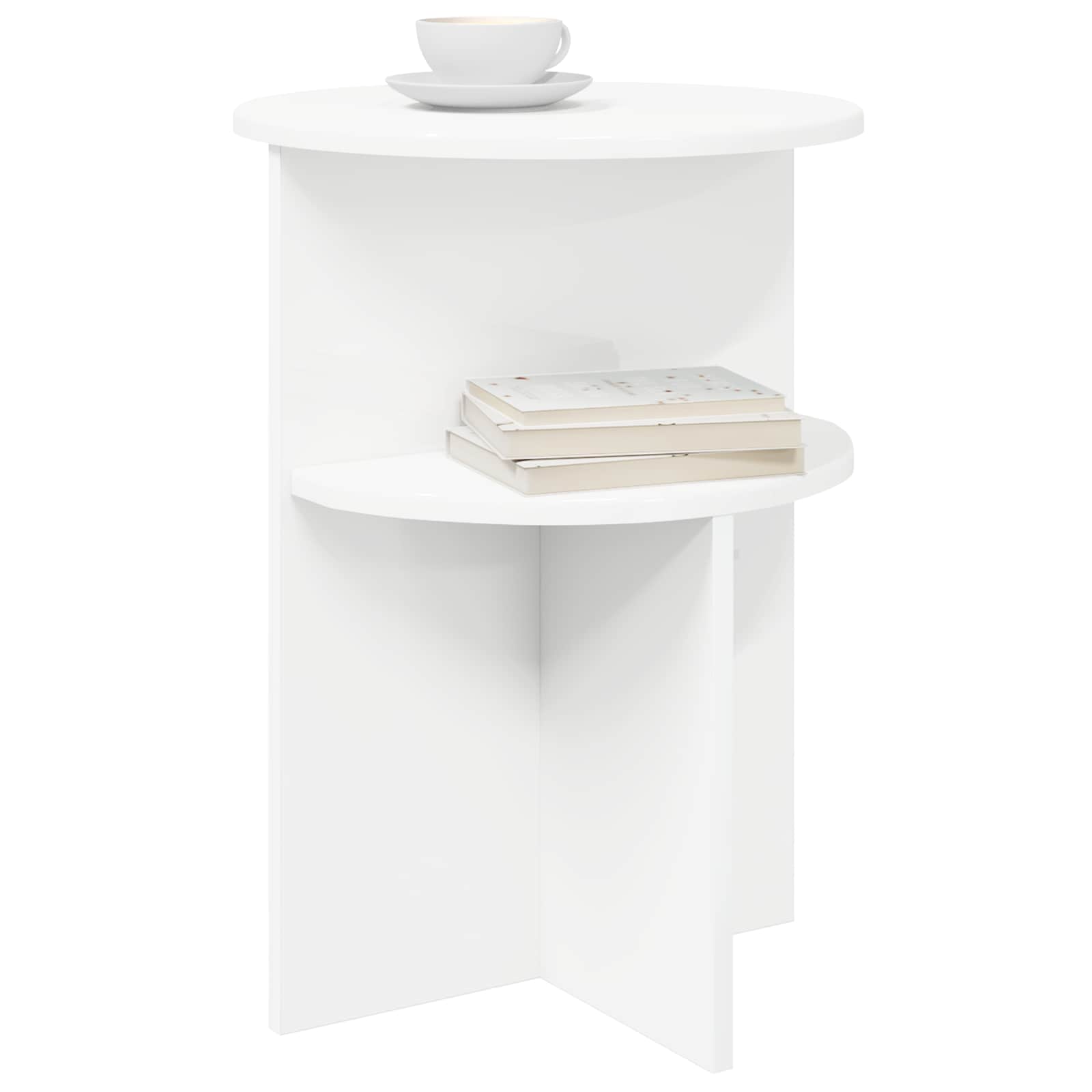Tavolo laterale Bianco Ø 39,5 x 55 cm Legno ingegnerizzato | homemem39