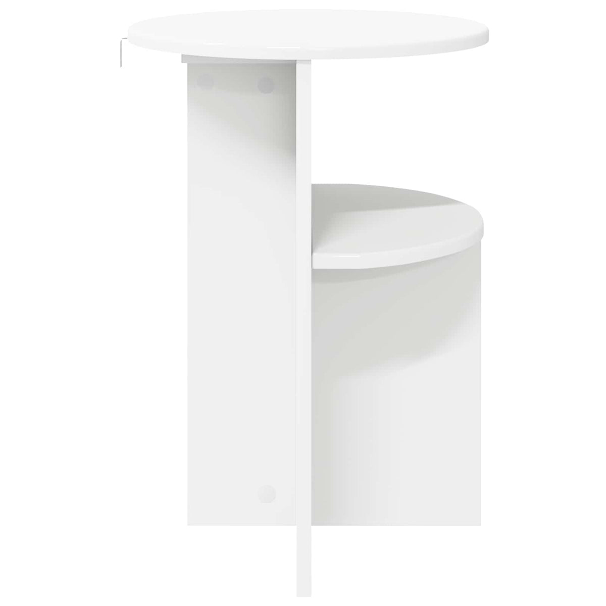 Tavolo laterale Bianco Ø 39,5 x 55 cm Legno ingegnerizzato