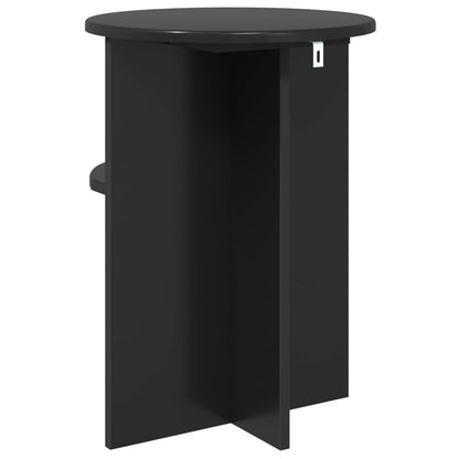 Tavolo laterale Rovere Nero Ø 39,5 x 55 cm Legno ingegnerizzato | homemem39