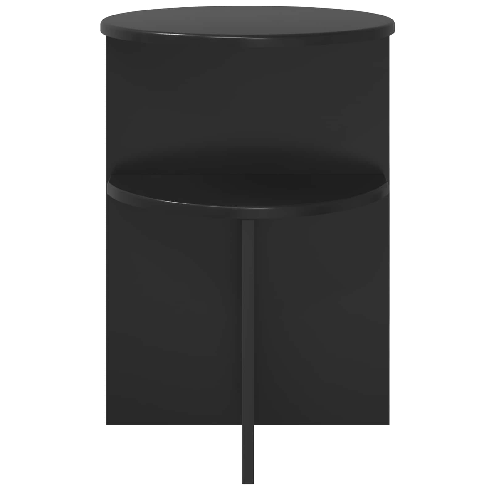 Tavolo laterale Rovere Nero Ø 39,5 x 55 cm Legno ingegnerizzato | homemem39