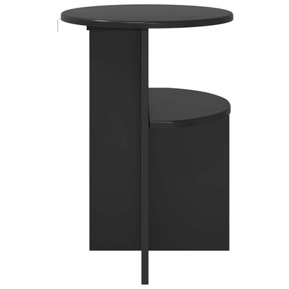 Tavolo laterale Rovere Nero Ø 39,5 x 55 cm Legno ingegnerizzato | homemem39