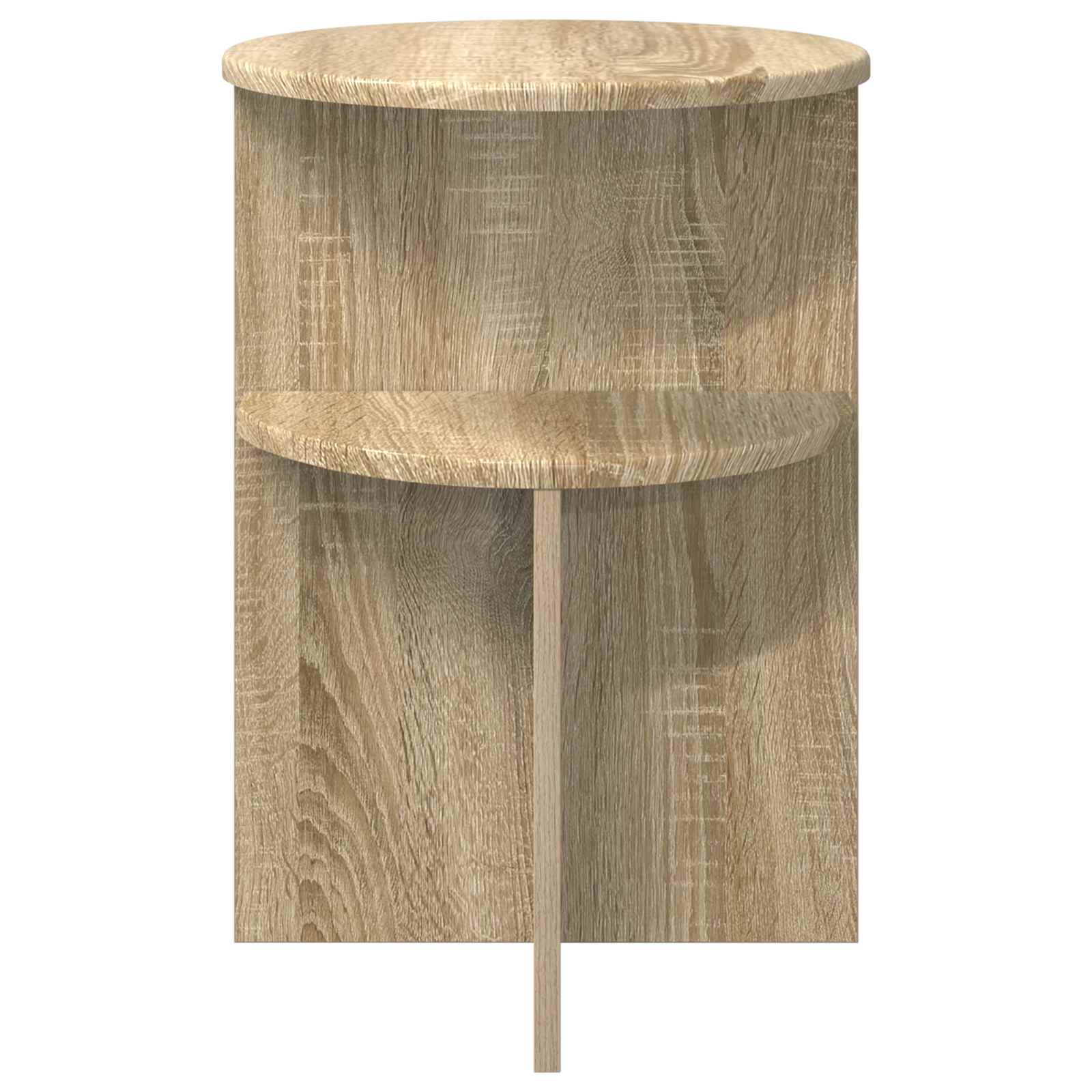 Tavolo laterale con archiviazione Rovere Sonoma Ø 39,5 x 55 cm | homemem39