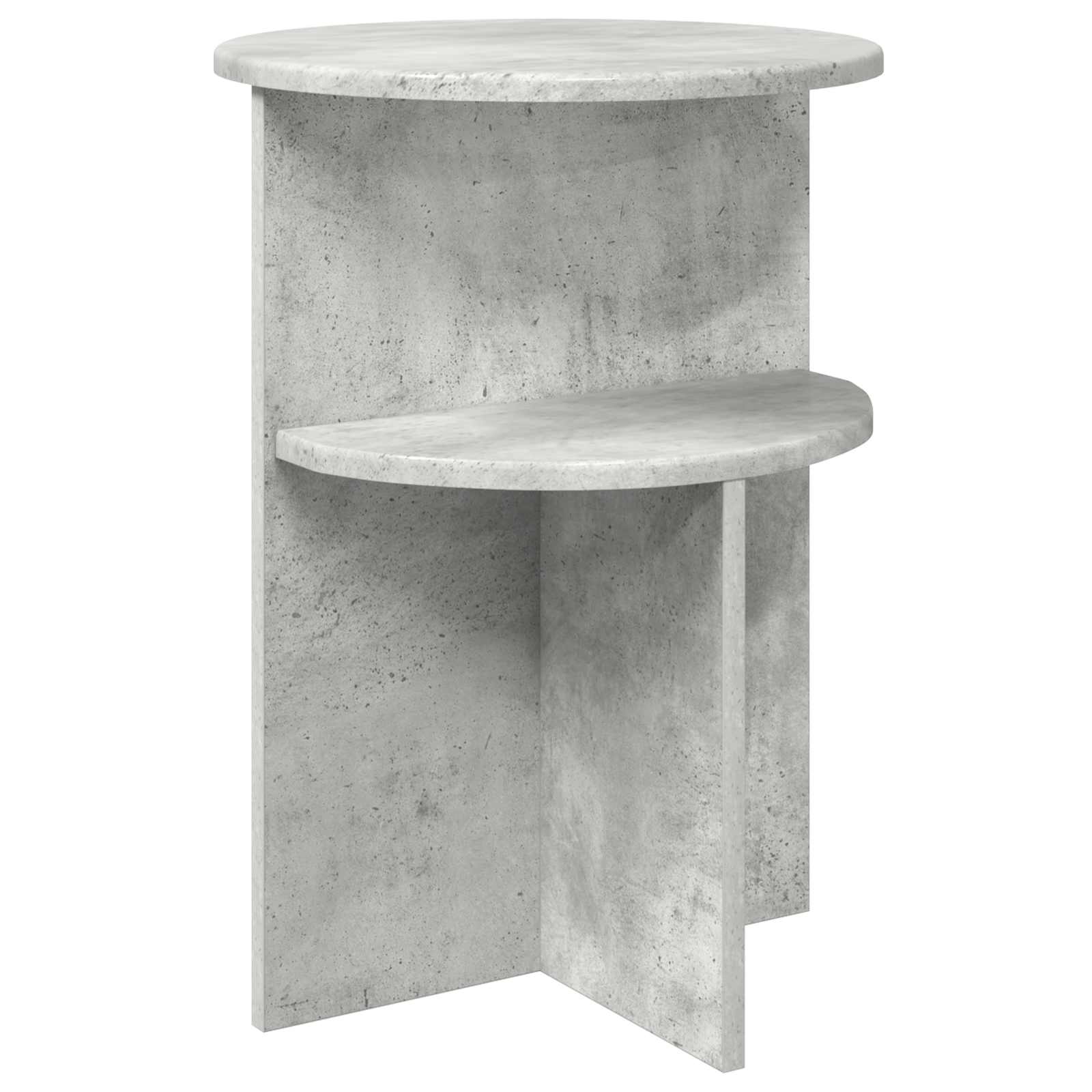 Tavolo laterale con archiviazione Grigio Cemento Ø 39,5 x 55 cm | homemem39
