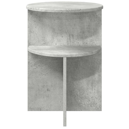 Tavolo laterale con archiviazione Grigio Cemento Ø 39,5 x 55 cm | homemem39