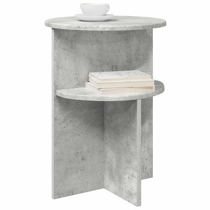 Tavolo laterale con archiviazione Grigio Cemento Ø 39,5 x 55 cm | homemem39