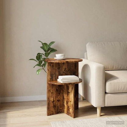 Tavolo laterale Rovere Fumo Ø 39,5 x 55 cm Legno ingegnerizzato | homemem39