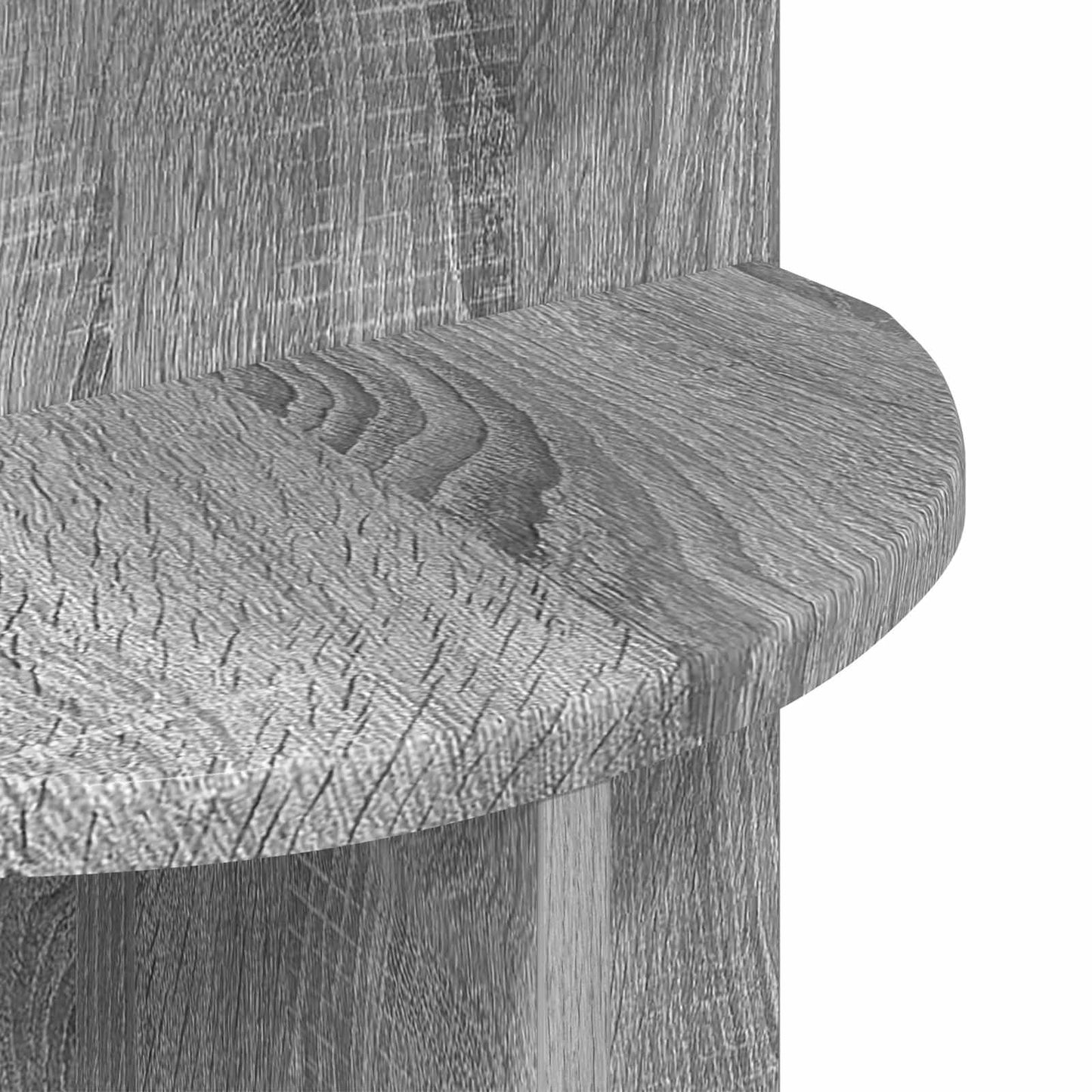 Tavolo laterale con archiviazione Grigio Sonoma Ø 39,5 x 55 cm | homemem39