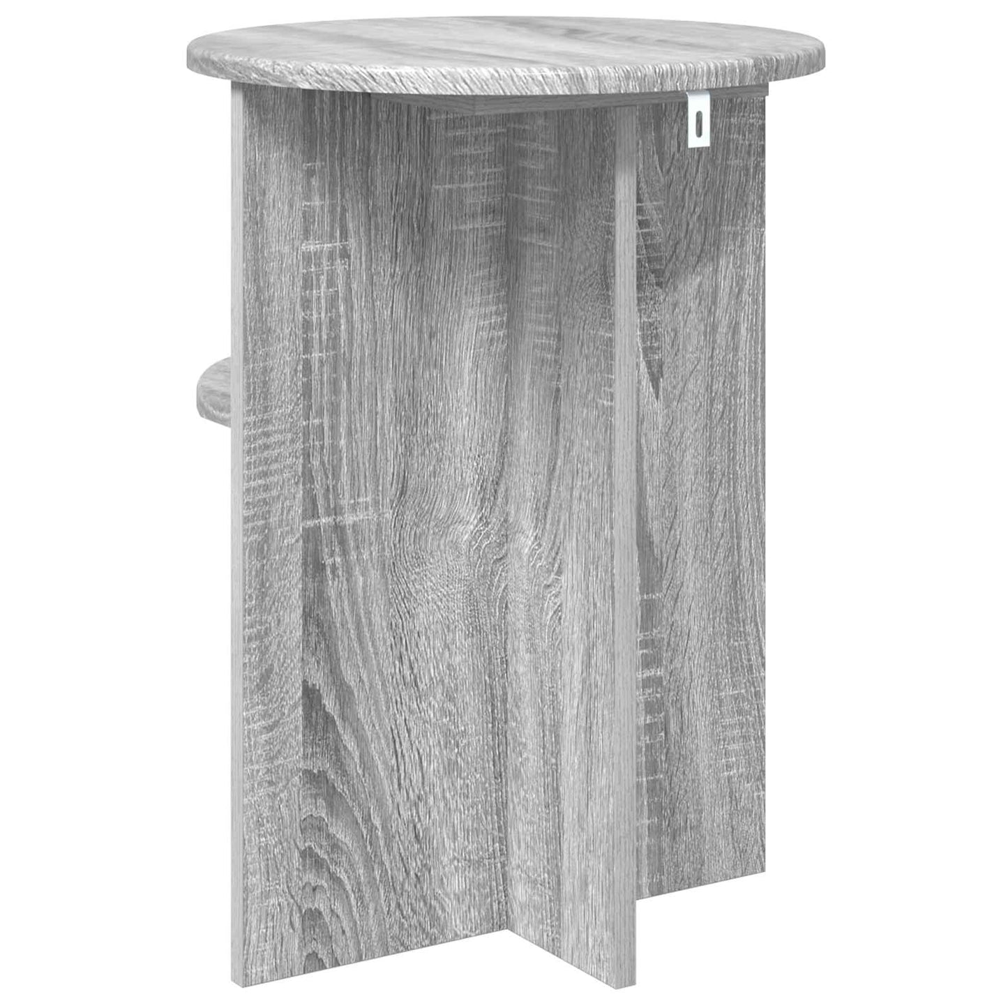 Tavolo laterale con archiviazione Grigio Sonoma Ø 39,5 x 55 cm | homemem39