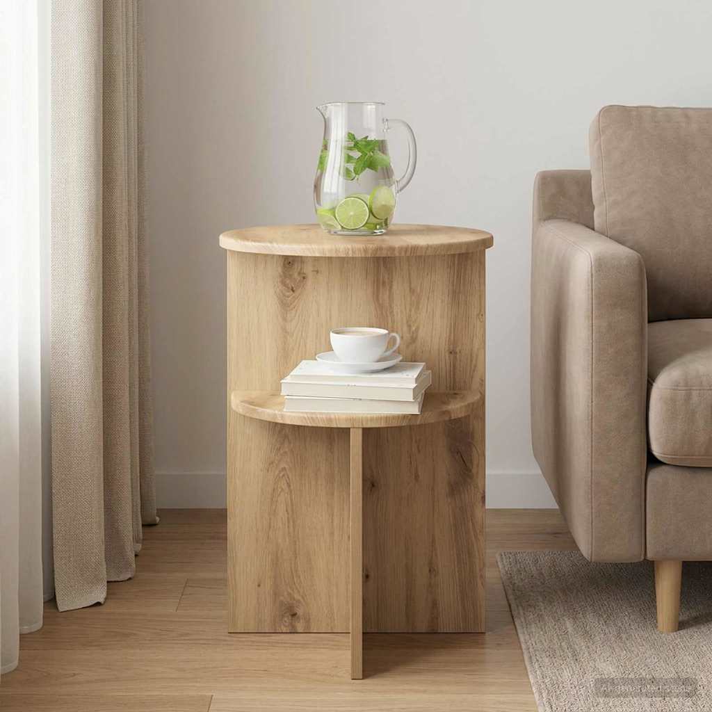 Tavolo laterale Rovere Artigianale Ø 39,5 x 55 cm | homemem39