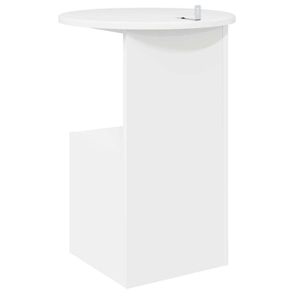 Tavolo laterale Bianco Lucido Ø 39,5 x 55 cm