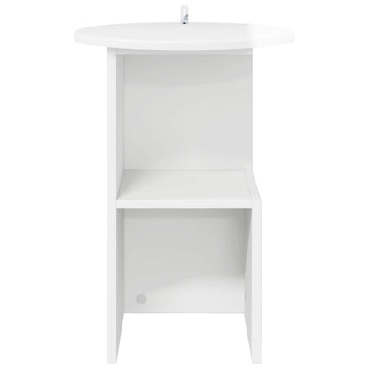 Tavolo laterale Bianco Lucido Ø 39,5 x 55 cm