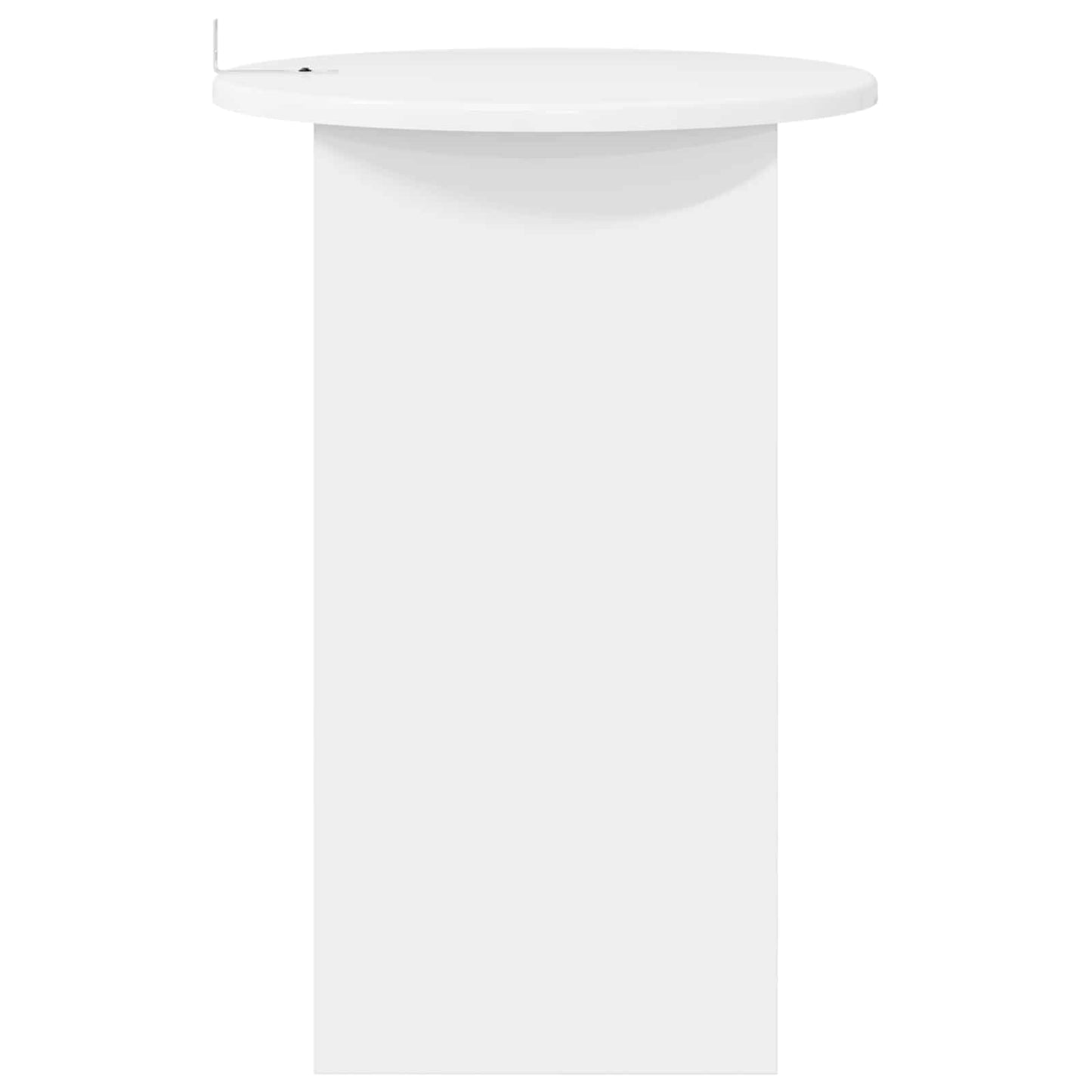 Tavolo laterale Bianco Lucido Ø 39,5 x 55 cm