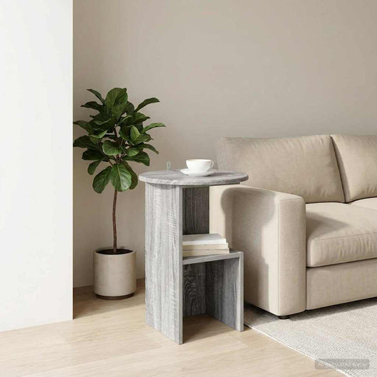 Tavolo laterale Grigio Sonoma Ø 39,5 x 55 cm