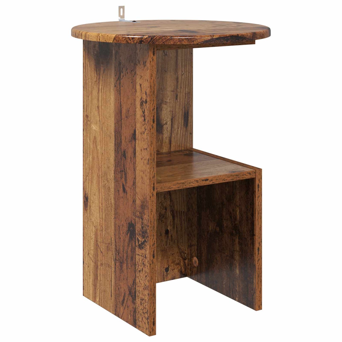Tavolo laterale Legno antico Ø 39,5 x 55 cm