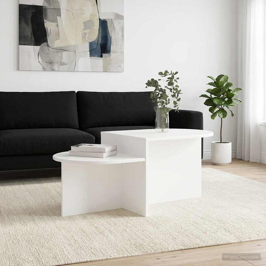Tavolino da salotto Bianco 100 x 50 x 40 cm | homemem39