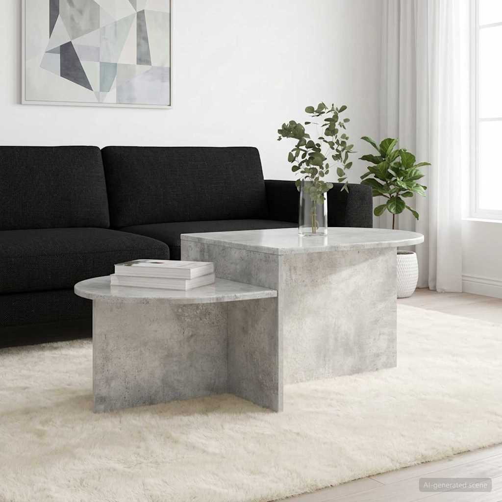 Tavolino da salotto Grigio Cemento 100 x 50 x 40 cm | homemem39