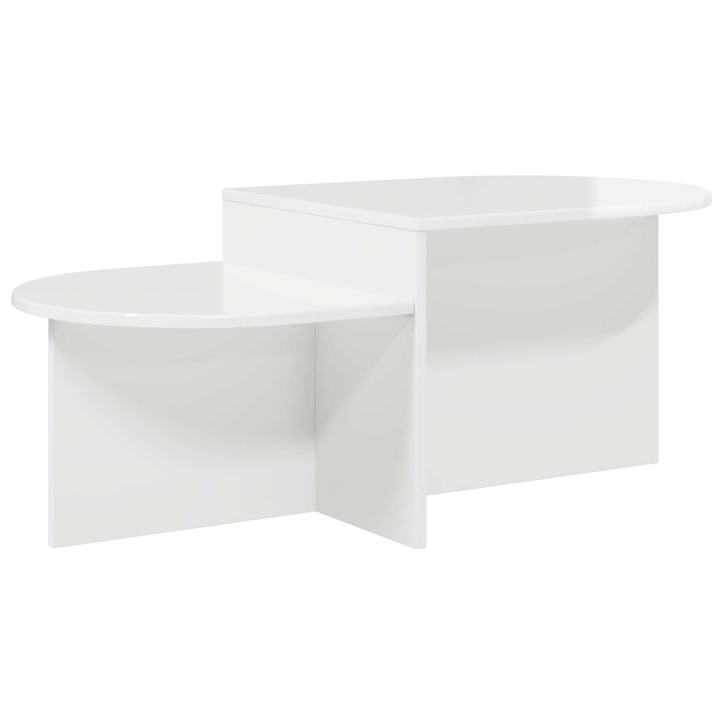 Tavolino da salotto Bianco Lucido 100 x 50 x 40 cm
