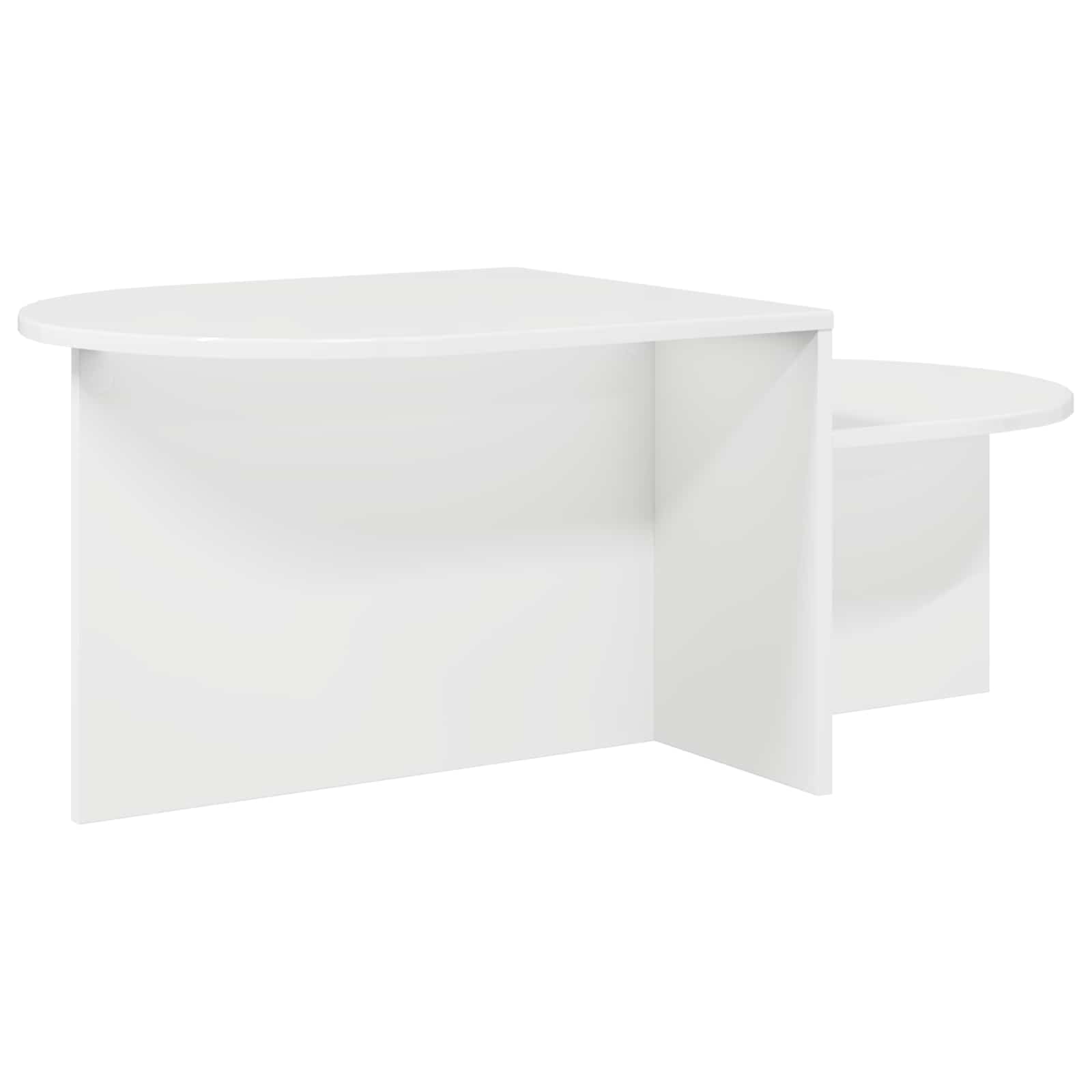 Tavolino da salotto Bianco Lucido 100 x 50 x 40 cm | homemem39