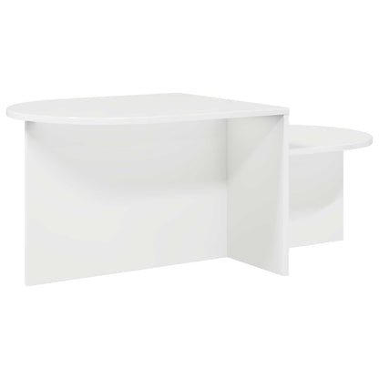 Tavolino da salotto Bianco Lucido 100 x 50 x 40 cm