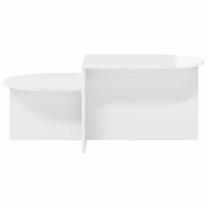 Tavolino da salotto Bianco Lucido 100 x 50 x 40 cm | homemem39