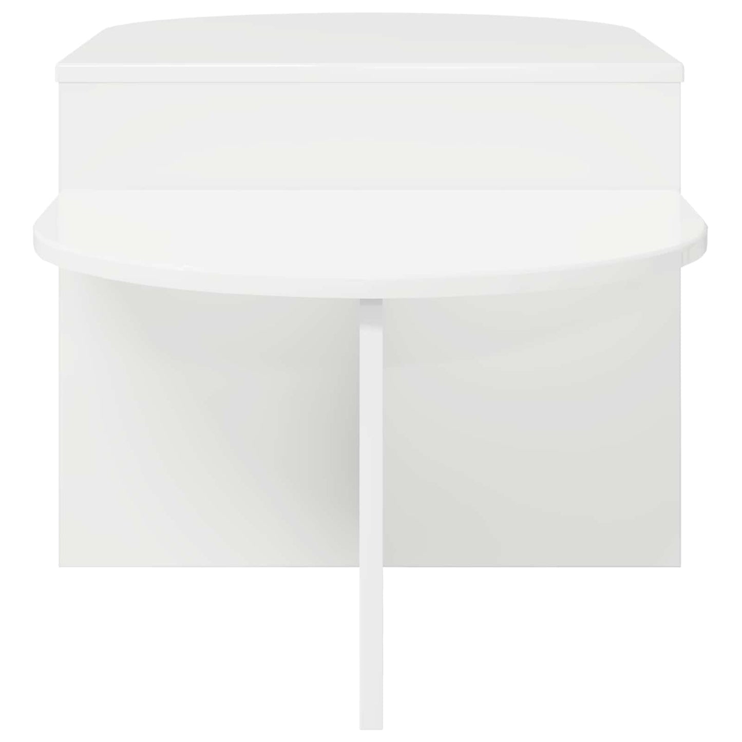 Tavolino da salotto Bianco Lucido 100 x 50 x 40 cm | homemem39