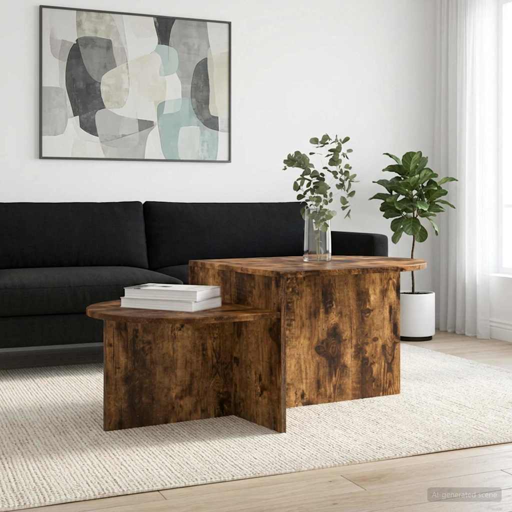 Tavolino da salotto Rovere Fumo 100 x 50 x 40 cm | homemem39