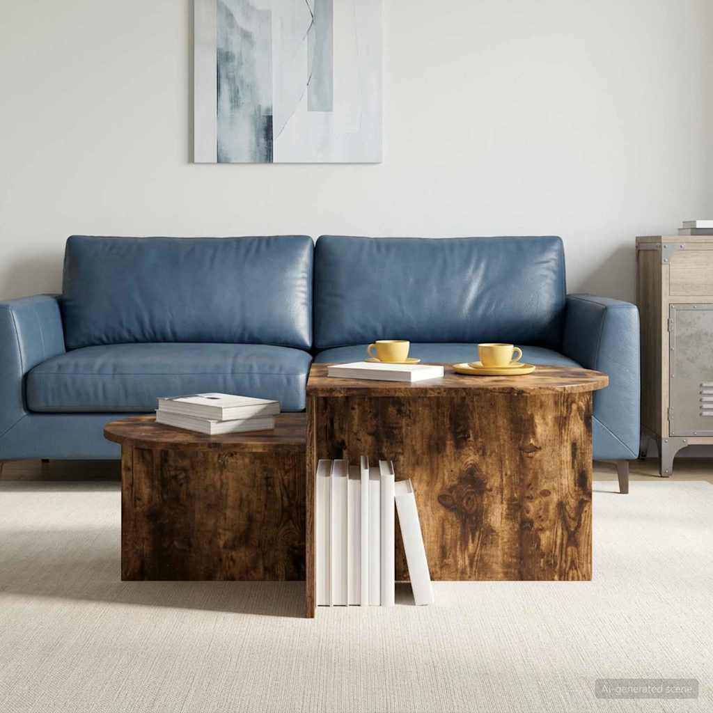 Tavolino da salotto Rovere Fumo 100 x 50 x 40 cm