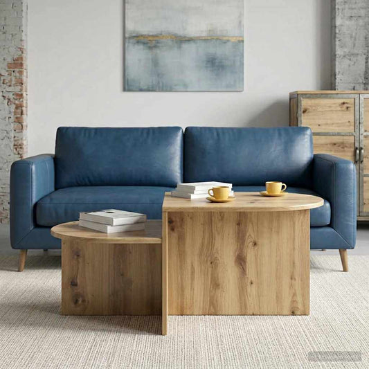 Tavolino da salotto Rovere Artigianale 100 x 50 x 40 cm