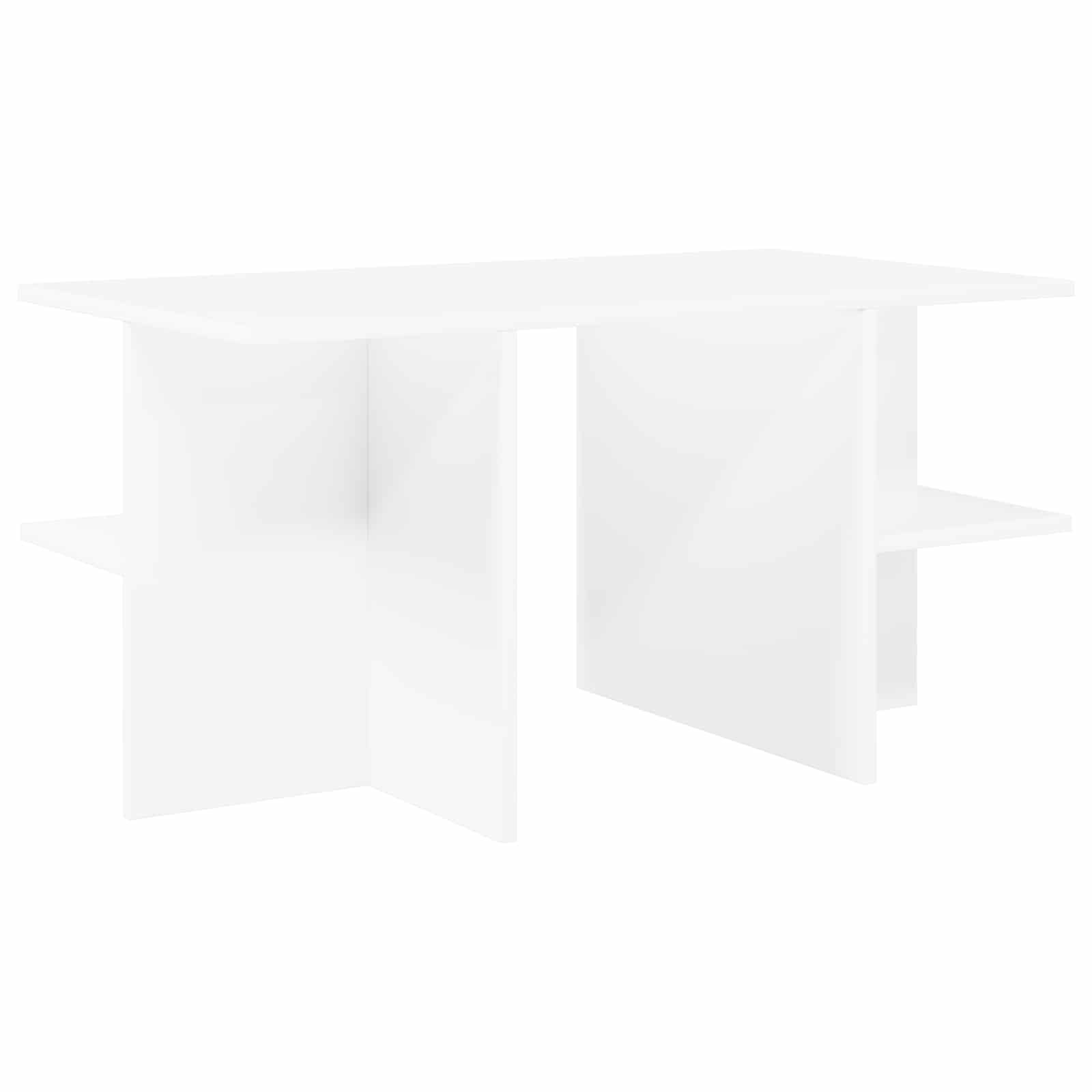 Tavolino da salotto Bianco 87 x 50 x 45 cm Legno ingegnerizzato | homemem39