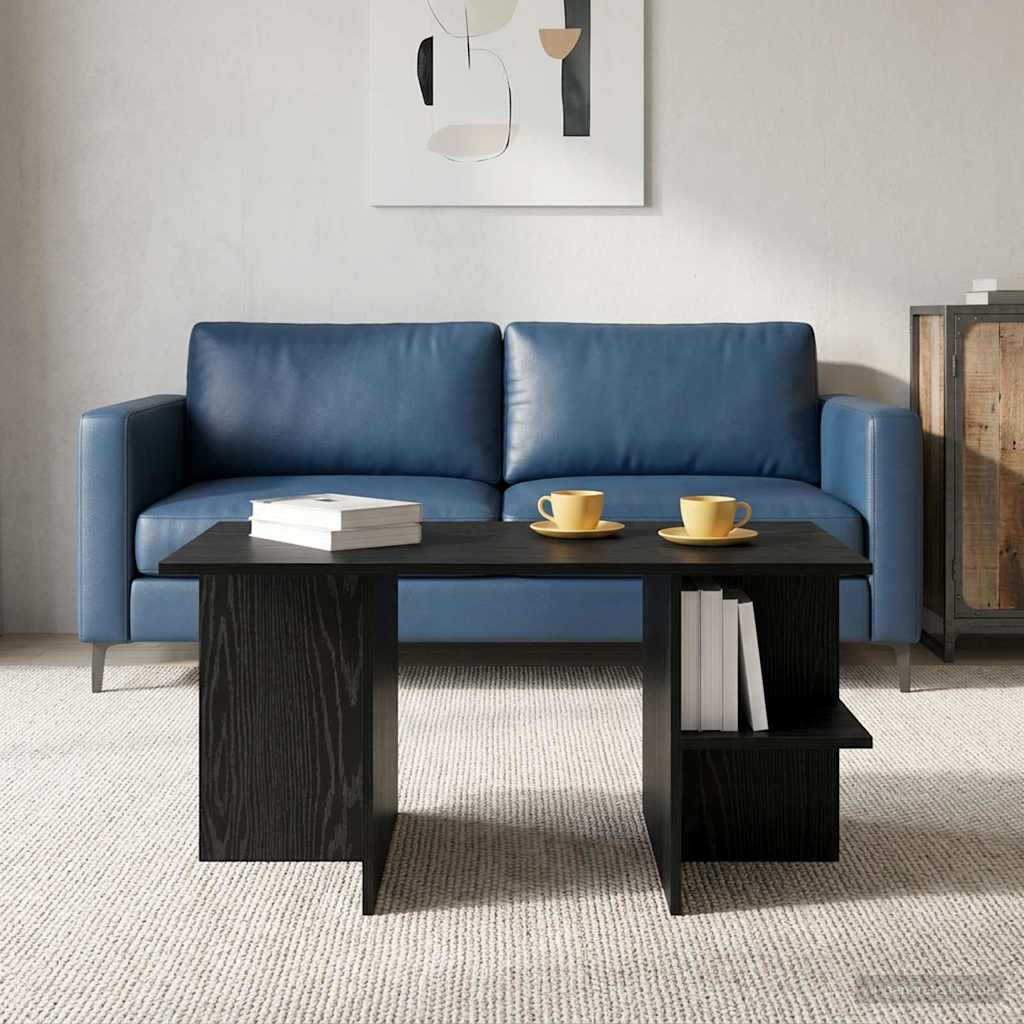 Tavolino da salotto Rovere Nero 87 x 50 x 45 cm | homemem39