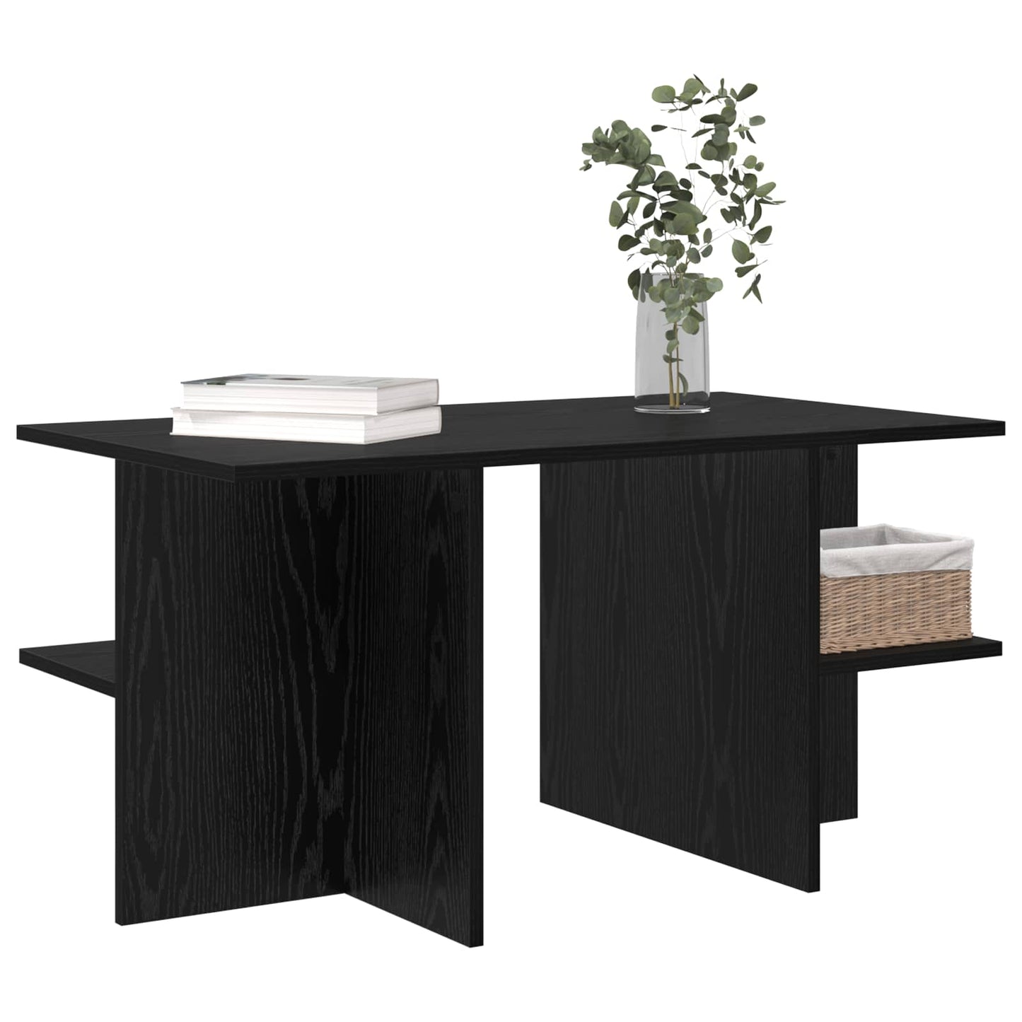 Tavolino da salotto Rovere Nero 87 x 50 x 45 cm | homemem39