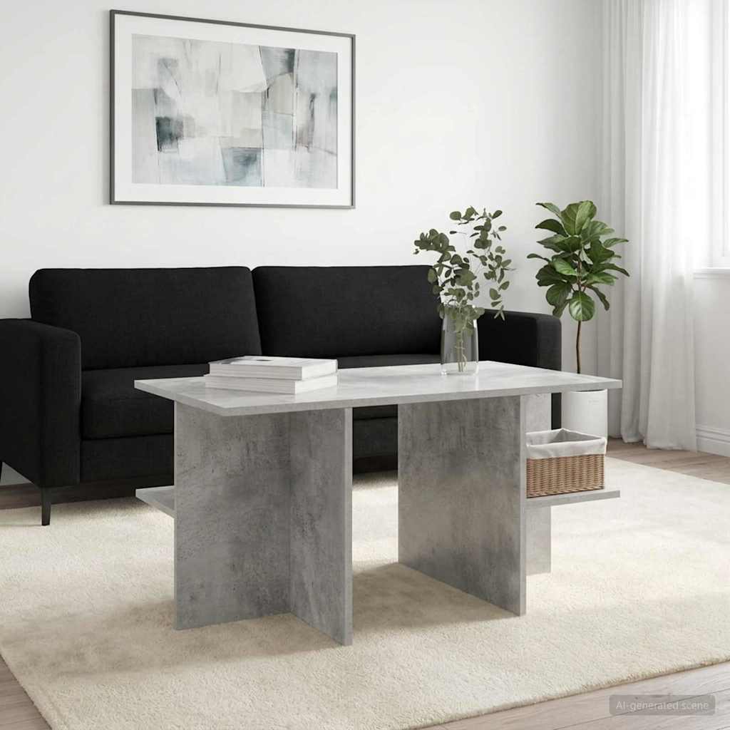 Tavolino da salotto Grigio Cemento 87 x 50 x 45 cm | homemem39