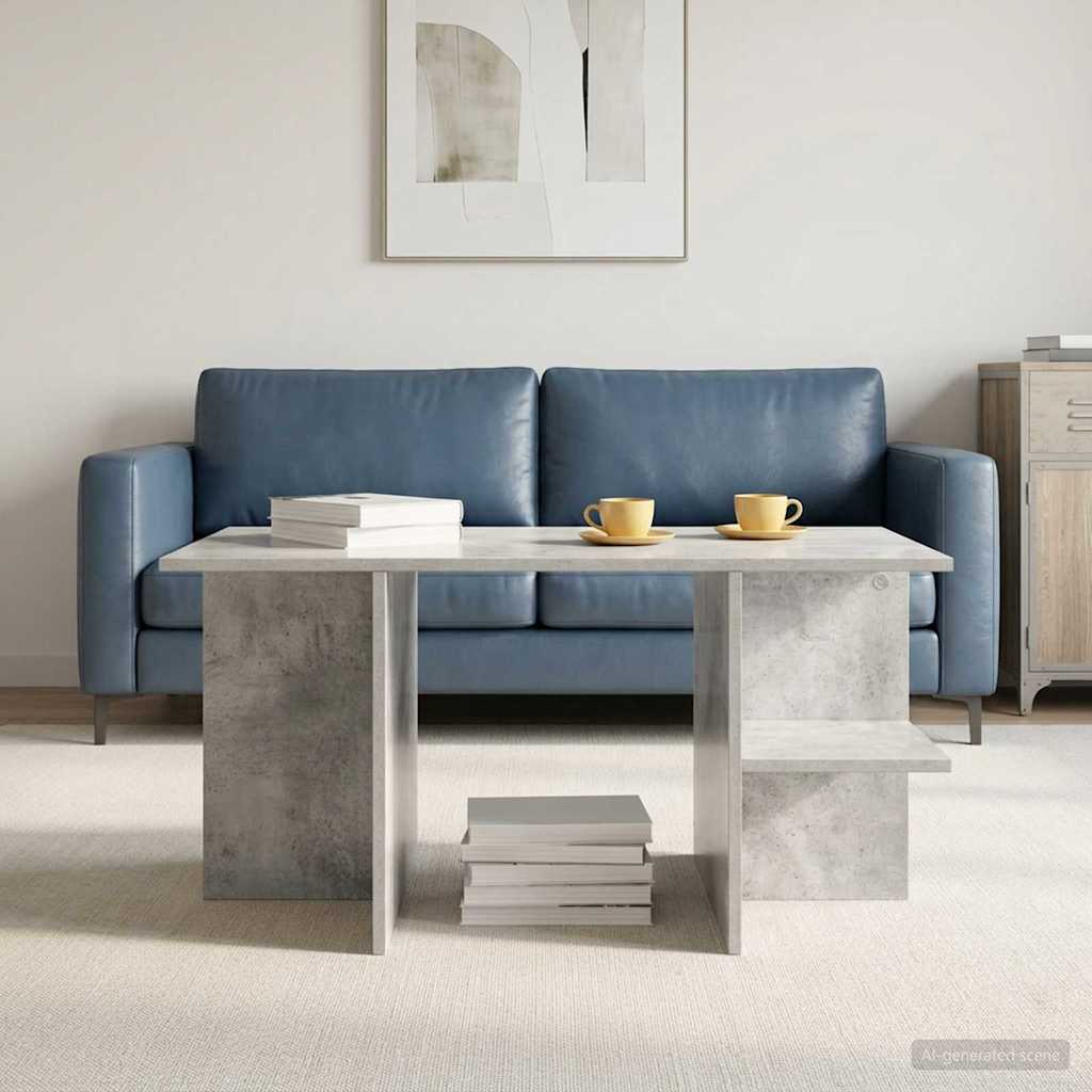 Tavolino da salotto Grigio Cemento 87 x 50 x 45 cm | homemem39