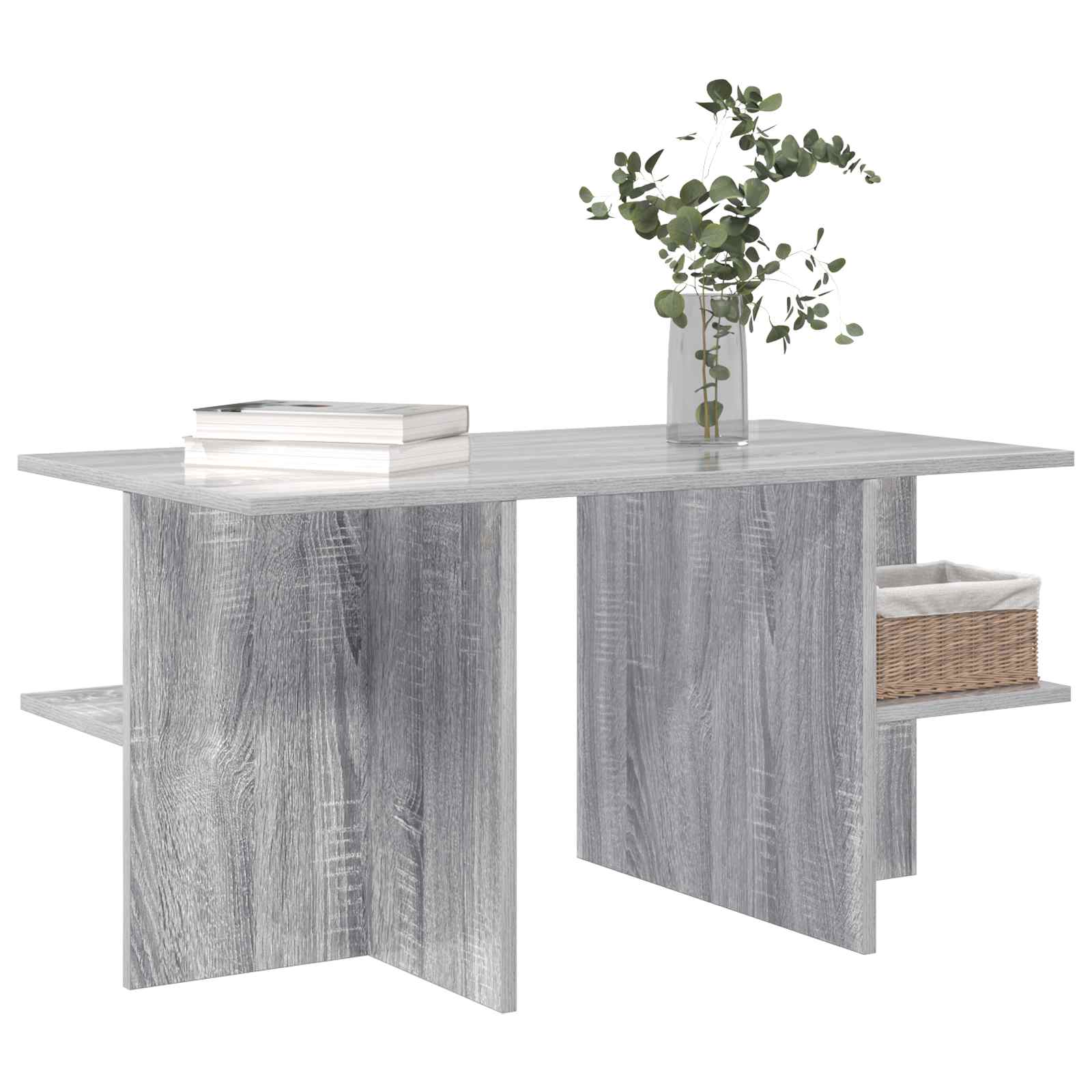 Tavolino da salotto Grigio Sonoma 87 x 50 x 45 cm | homemem39