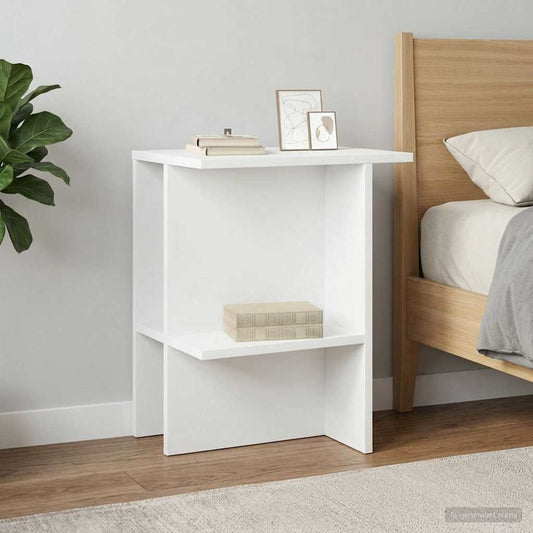 Tavolino da salotto 2 pcs Bianco 40 x 30 x 49 cm