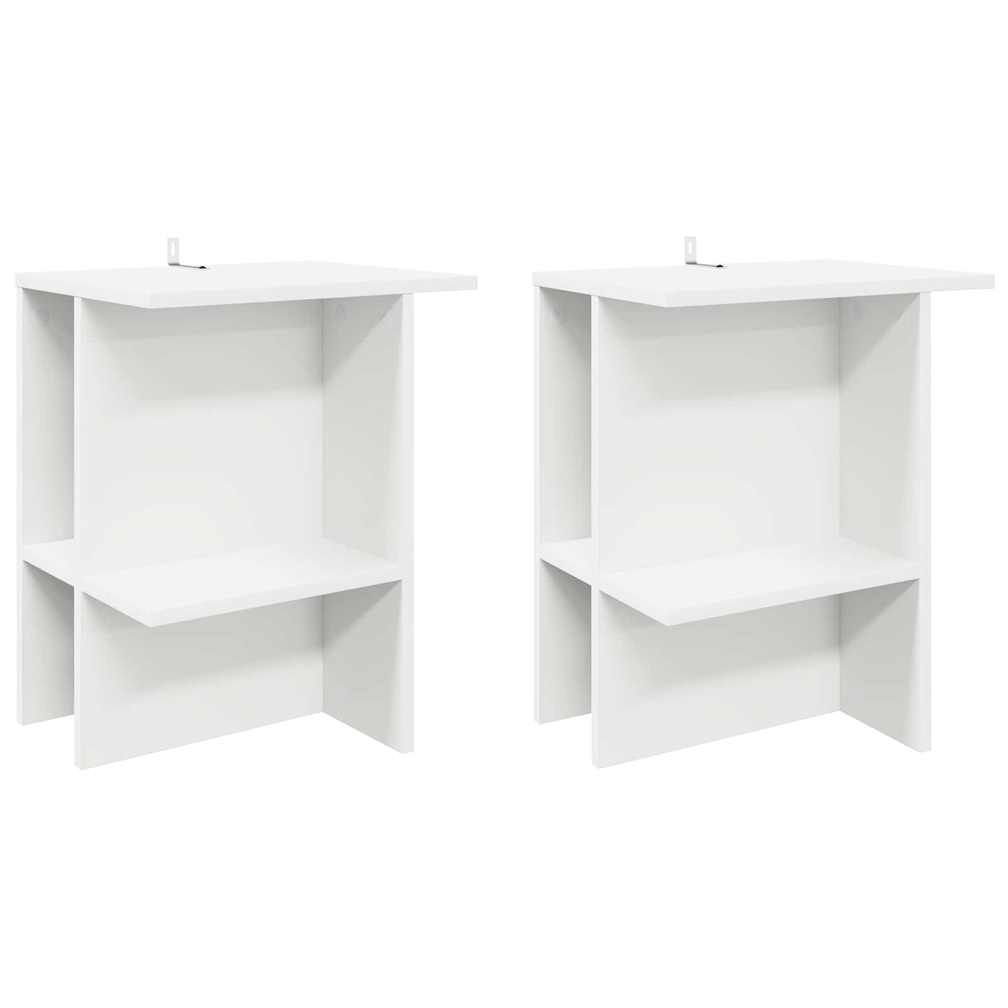 Tavolino da salotto 2 pcs Bianco 40 x 30 x 49 cm