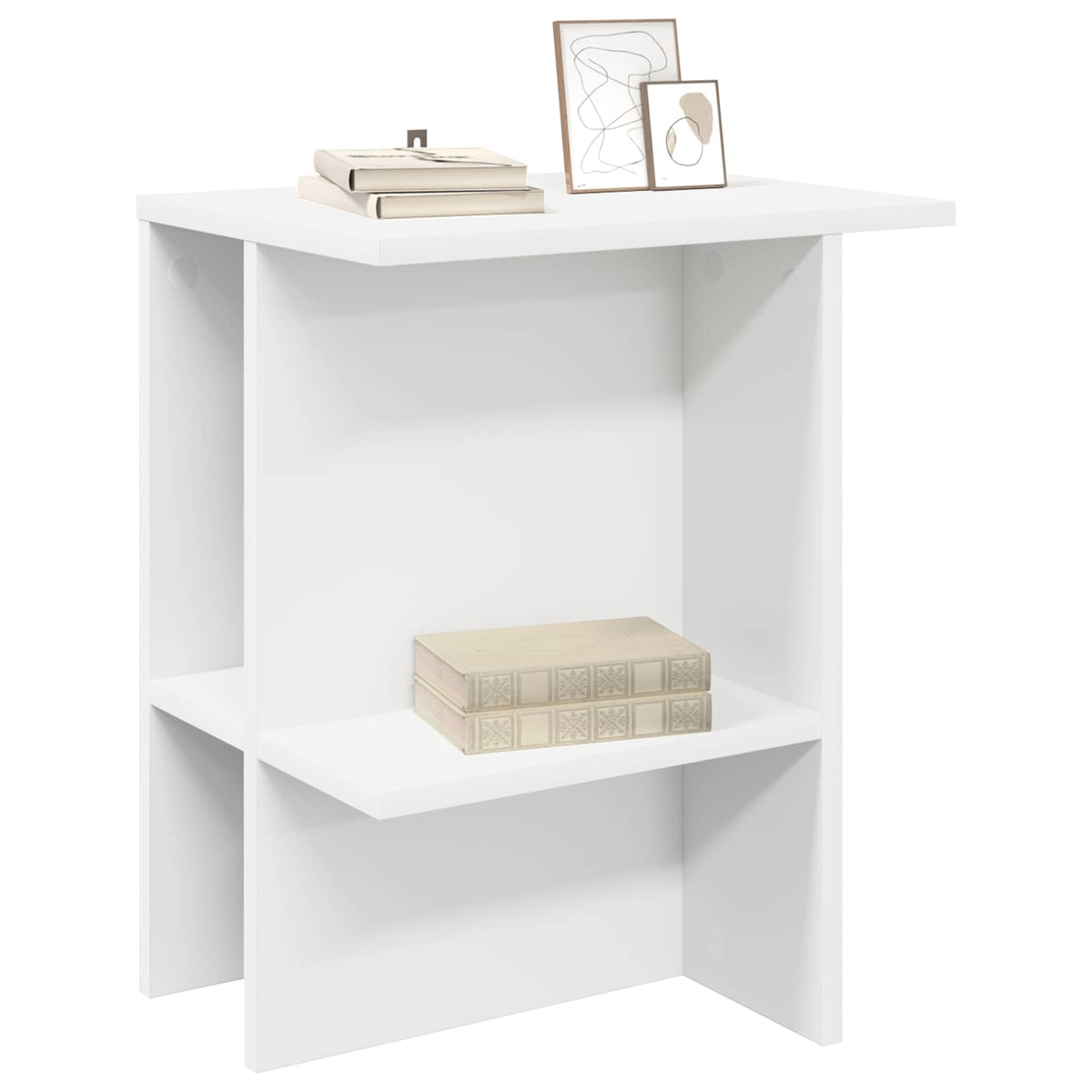 Tavolino da salotto 2 pz Bianco 40 x 30 x 49 cm