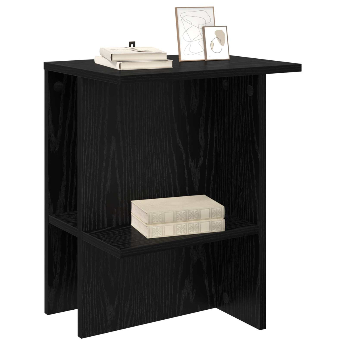 Tavolino da salotto Rovere Nero 40 x 30 x 49 cm | homemem39
