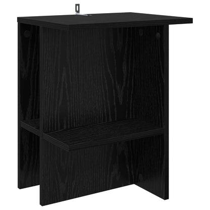 Tavolino da salotto 2 pcs Rovere Nero 40 x 30 x 49 cm