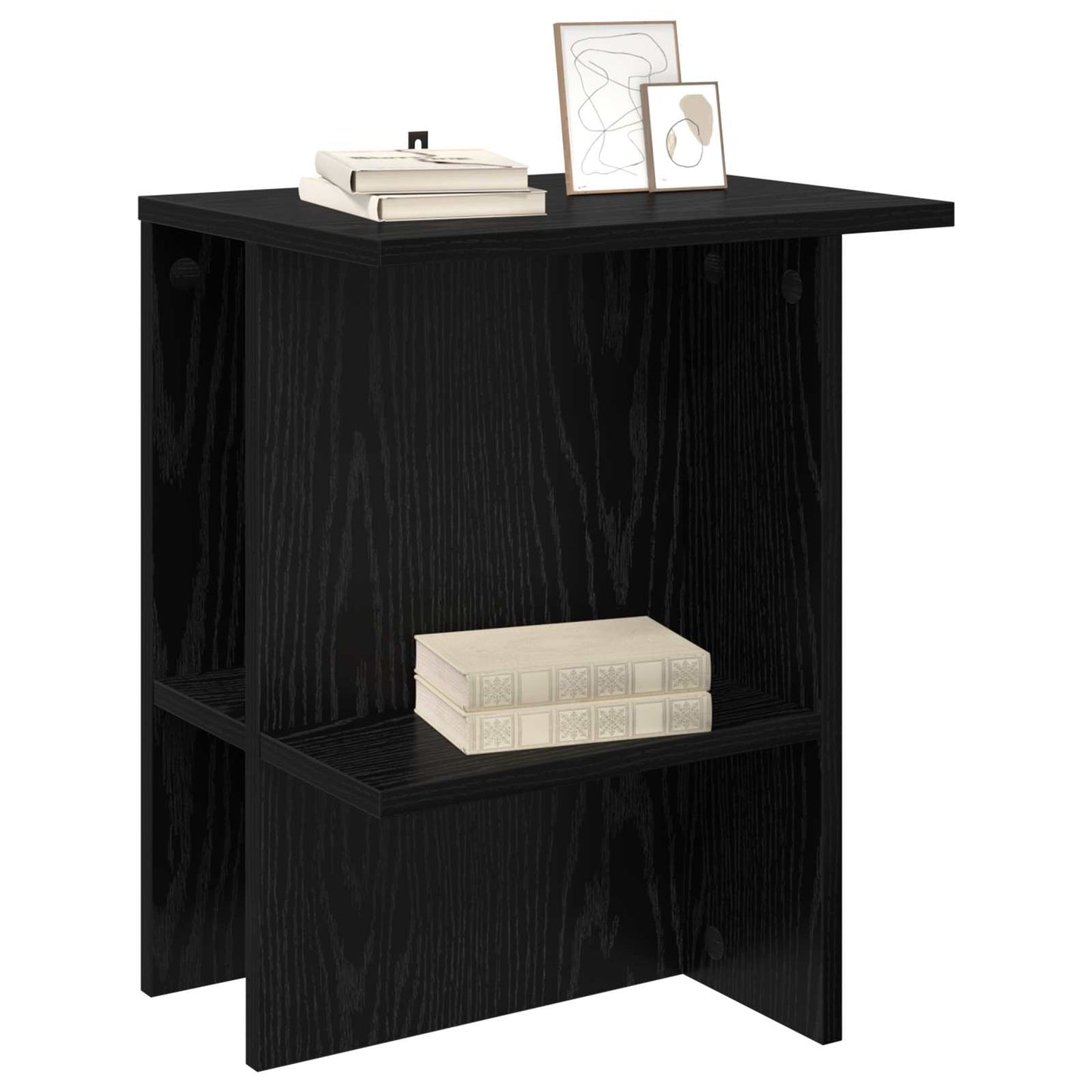 Tavolino da salotto 2 pcs Rovere Nero 40 x 30 x 49 cm
