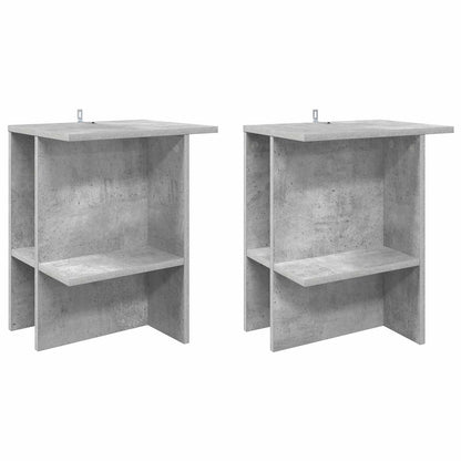 Tavolino da salotto 2 pcs Grigio Cemento 40 x 30 x 49 cm