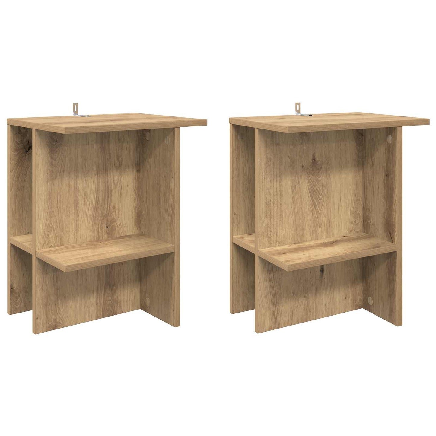 Tavolino da salotto 2 pcs Rovere Artigianale 40 x 30 x 49 cm