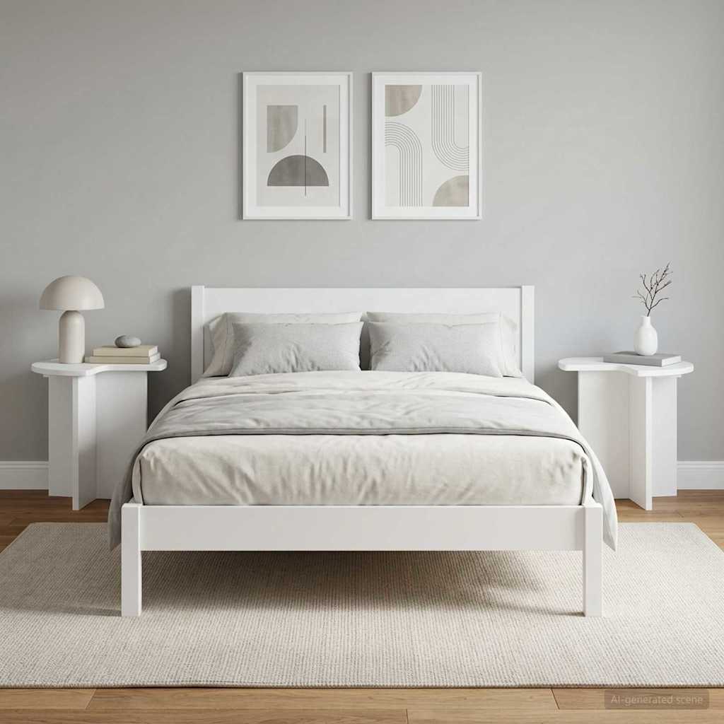 Tavolo laterale 2 pcs Bianco Ø 39 x 38 cm Legno ingegnerizzato | homemem39