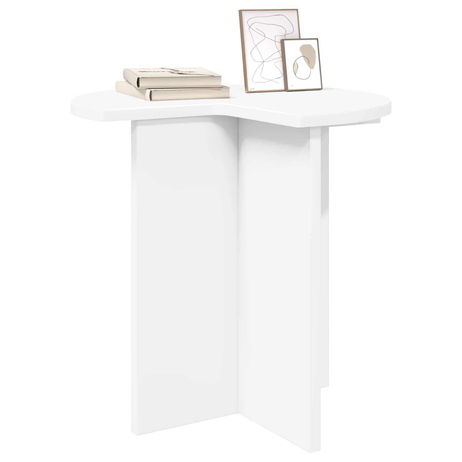 Tavolo laterale 2 pcs Bianco Ø 39 x 38 cm Legno ingegnerizzato | homemem39